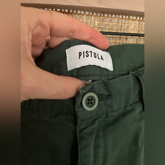 Pistola Kellin High Rise Pleated Trouser Green - Picture 7 of 7